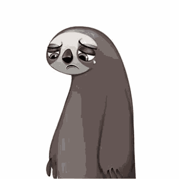 Sad Sloth GIF