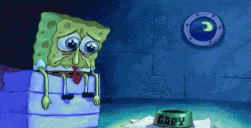 Sad Spongebob Crying GIF