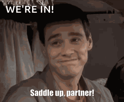 Saddle Up Partner Dumb And Dumber GIF
