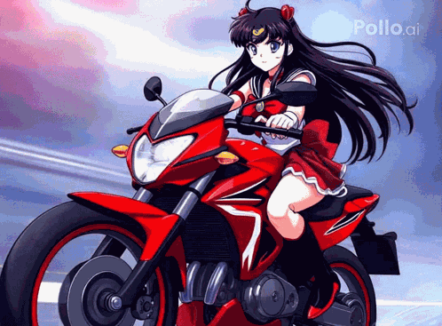 Sailor Mars Is Riding A M Cycle Anime GIF