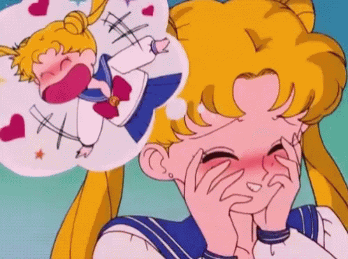 Sailor Moon Blushing GIF