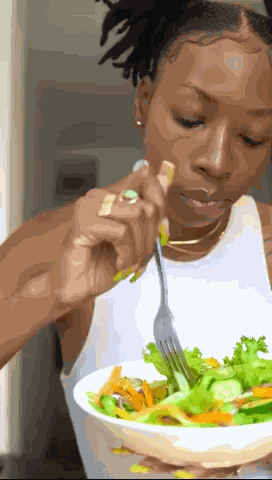 Salad Girl Salad GIF