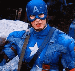 Salute Captain America GIF