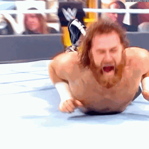 Sami Zayn My Back Hurts GIF