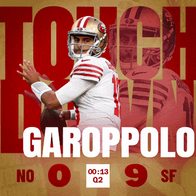 San Francisco 49ers (9) Vs. New Orleans Saints (0) Second Quarter GIF