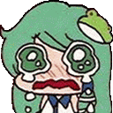 Sanae Kochiya Cry Sticker
