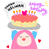 Sanahhelwah Happy Sticker