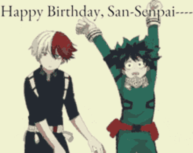 Sanchan Mha Happy Birthday San Chan GIF