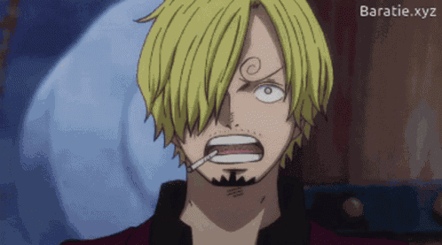 Sanji Shocked GIF