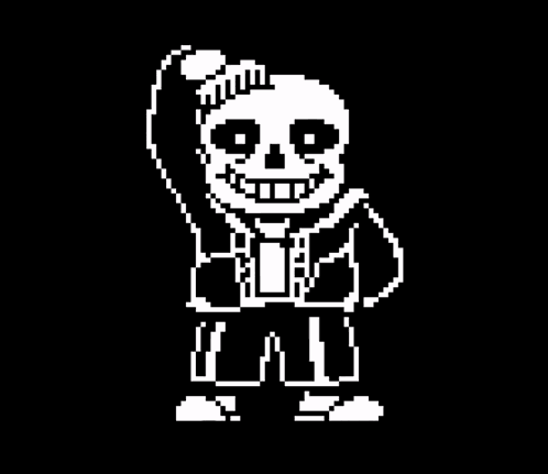 Sans Combing Sans Hair GIF