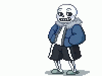 Sans Shrug GIF