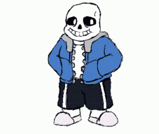 Sans Undertale Shrug GIF