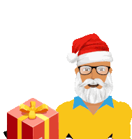 Santa Christmas Sticker