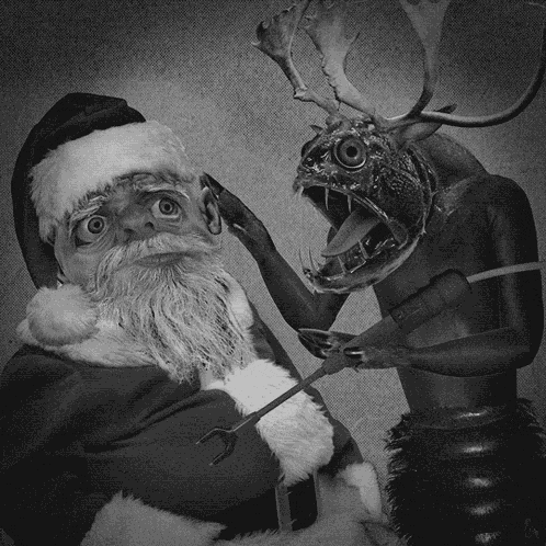 Santa Weird Xmas Horror Balega GIF