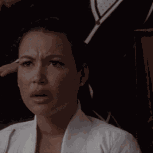 Santana Lopez Confused Glee GIF