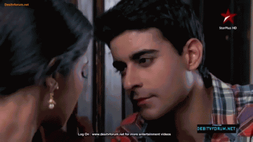 Saras Applying Haldi On Kumud GIF