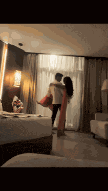 Saree Romantic Spinning Her Round GIF