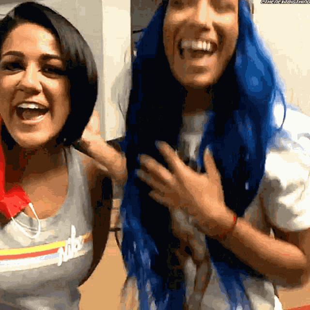 Sasha Banks Bayley GIF