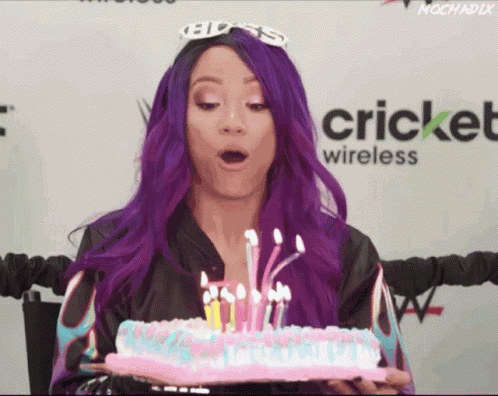 Sasha Banks Birthday GIF