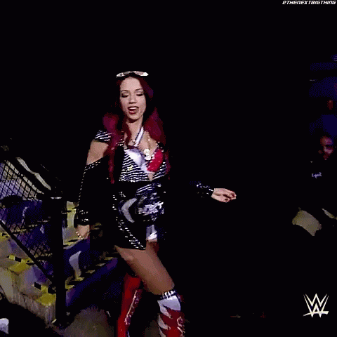 Sasha Banks Entrance GIF