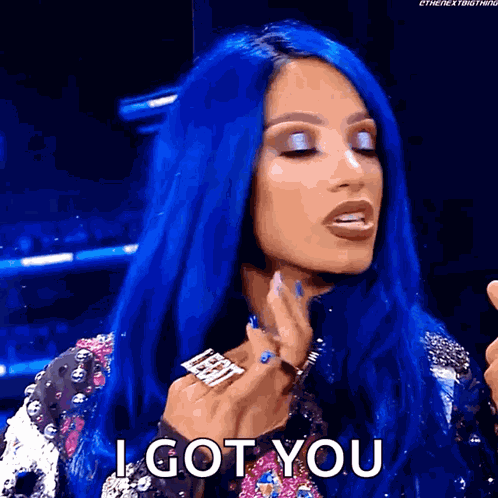 Sasha Banks Rubs Hands GIF
