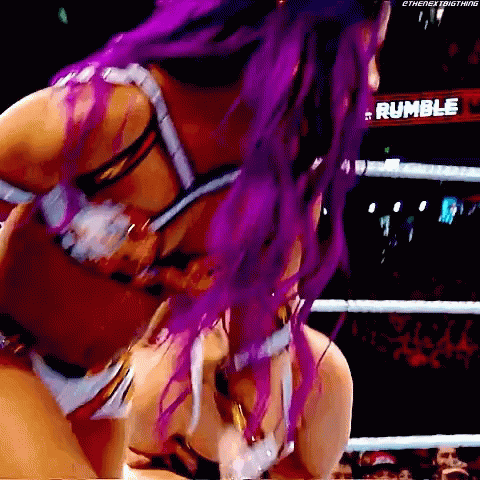 Sasha Banks Shining Wizard GIF
