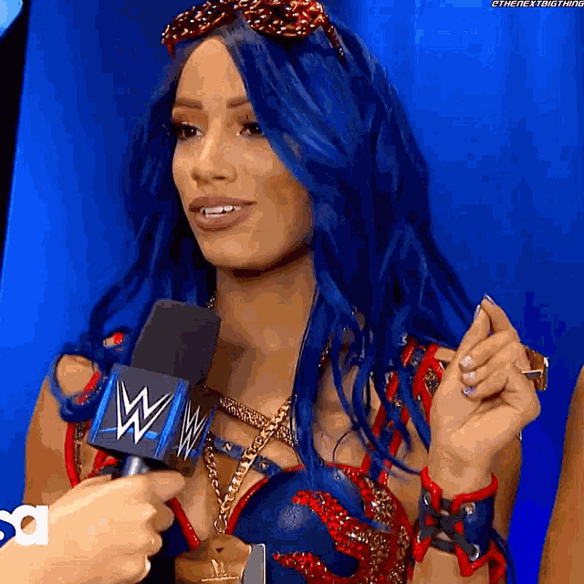 Sasha Banks Smile GIF