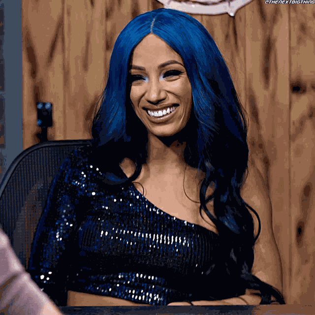 Sasha Banks Smile GIF