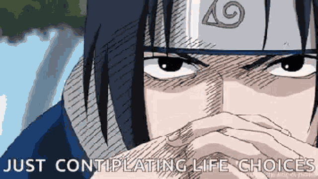 Sasuke Thinking GIF