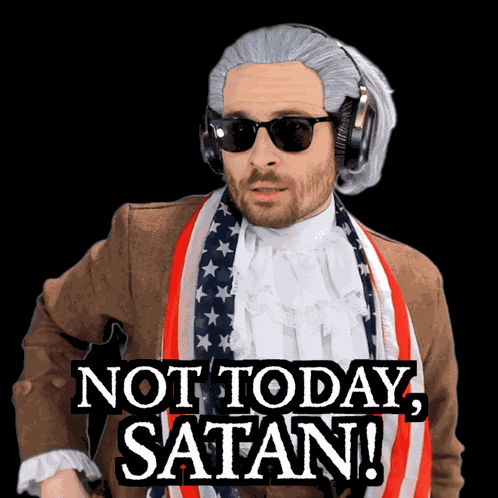 Satanic Not Today Satan GIF