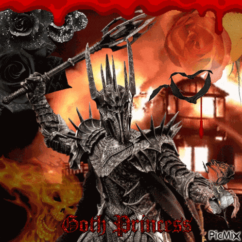 Sauron Goth Princess GIF