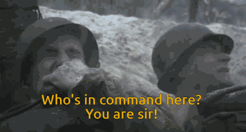 Saving Private Ryan Who'S In Command Here GIF