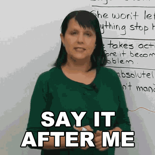 Say It After Me Rebecca GIF