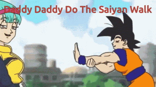 Sayian Walk Goku GIF