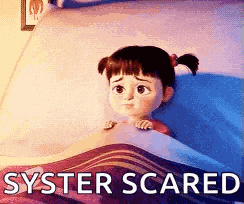 Scared Boo GIF