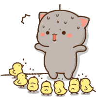 Scared Chicks Sticker