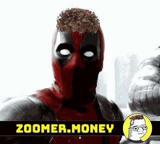 Scared Deadpool GIF