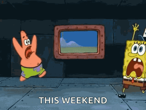 Scared Spongebob GIF