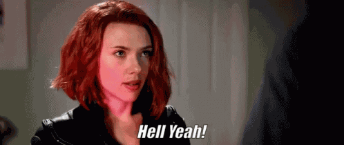 Scarlett Johansson Hell Yeah GIF