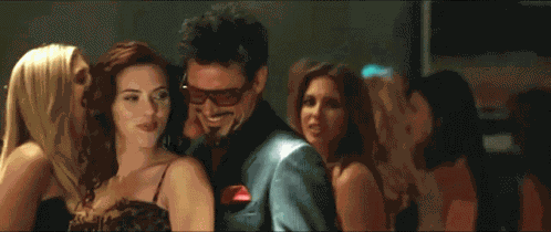 Scarlett Johansson Robert Downey Jr GIF