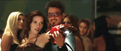 Scarlett Johansson Robert Downey Jr GIF