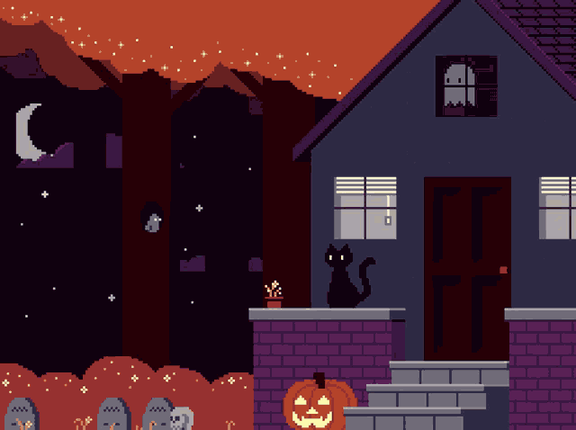 Scenery Halloween GIF