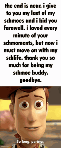 Schmoes The End GIF