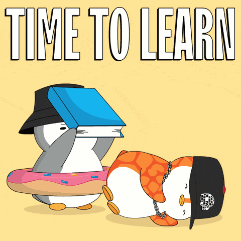 School Penguin GIF