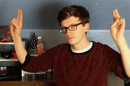 Scott The Waz Air Quotes GIF