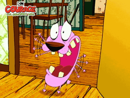 Screaming Courage GIF