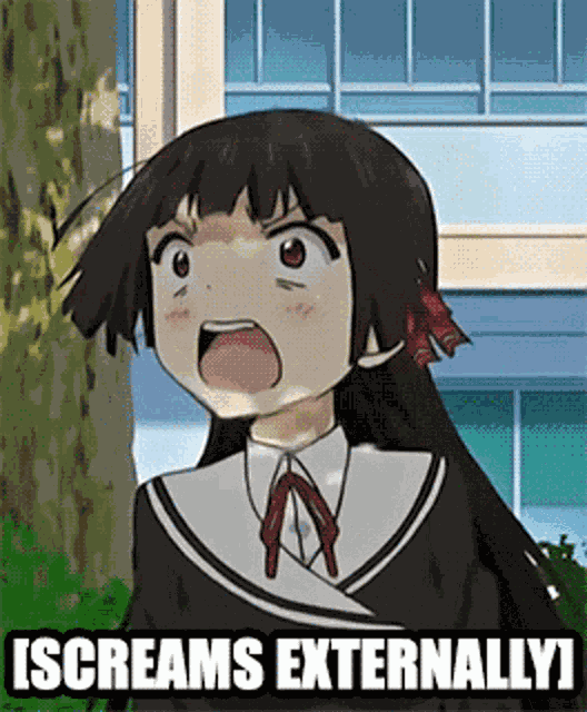 Screaming External Anime GIF