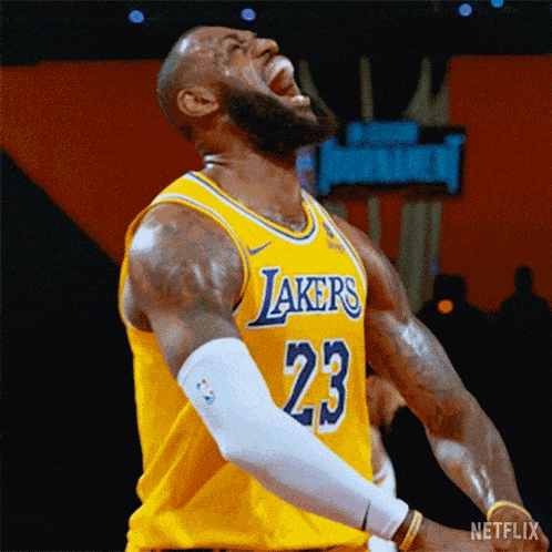 Screaming Lebron James GIF