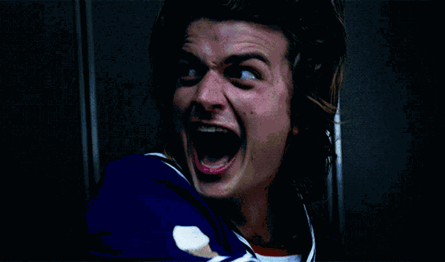 Screaming Stranger Things GIF