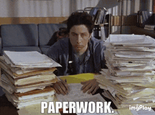 Scrubs Paperwork GIF